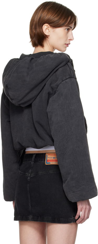 Mikina Diesel Diesel F-Enerd Cropped Hoodie Čierna | A16615 0BNEG, 2