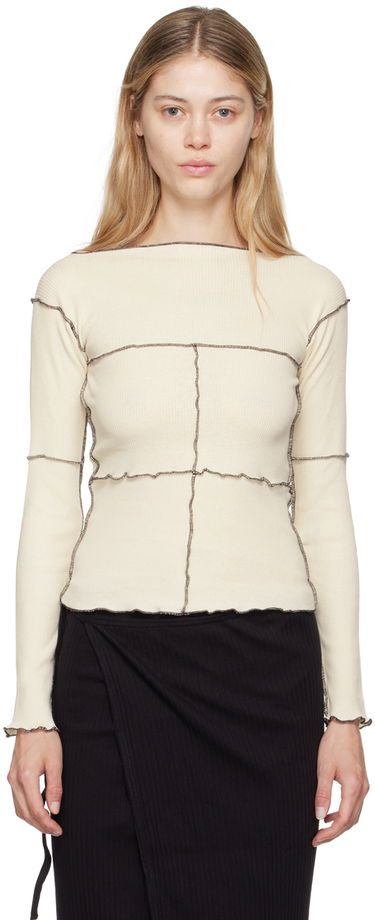 Tričko Baserange Baserange Cinder Long Sleeve T-Shirt Béžová | TOCL-RC-AU24, 0