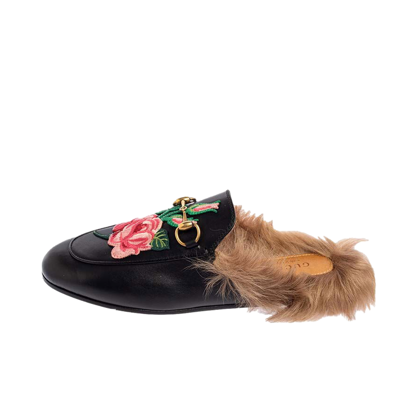 Tenisky a topánky Gucci Floral Embroidered Princetown Mules Black (Women's) Čierna | 448562 DKHH0 1063