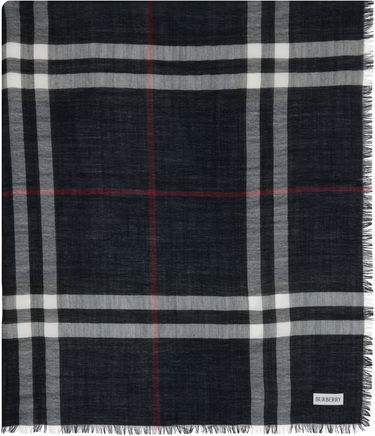 Šál Burberry Burberry Wide Check Wool Scarf Navy | 8110470, 0