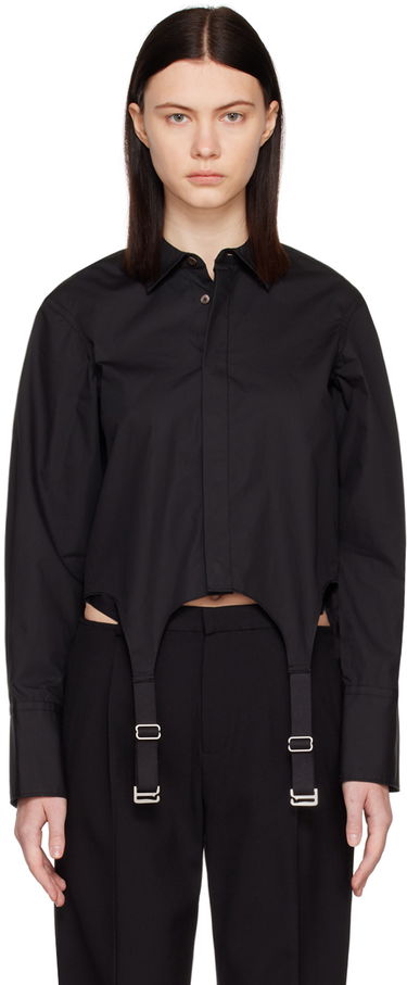 Košeľa Dion Lee Garter Crop Shirt Čierna | C5029R23, 0