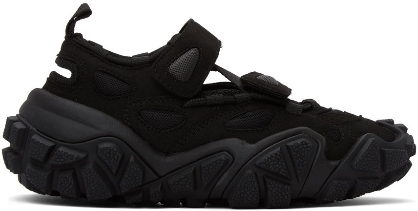 Tenisky a topánky Acne Studios Black Suede & Mesh Velcro Čierna | AD0284, 0