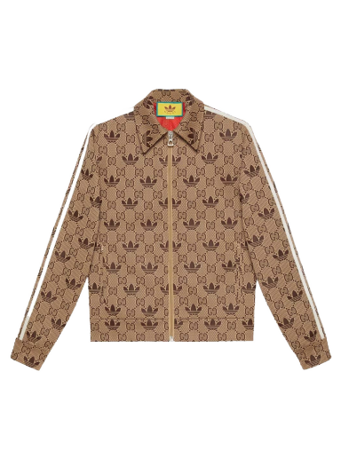 Bunda Gucci GG x adidas Trefoil Zip Jacket Béžová | 722998 XJE1O 9742