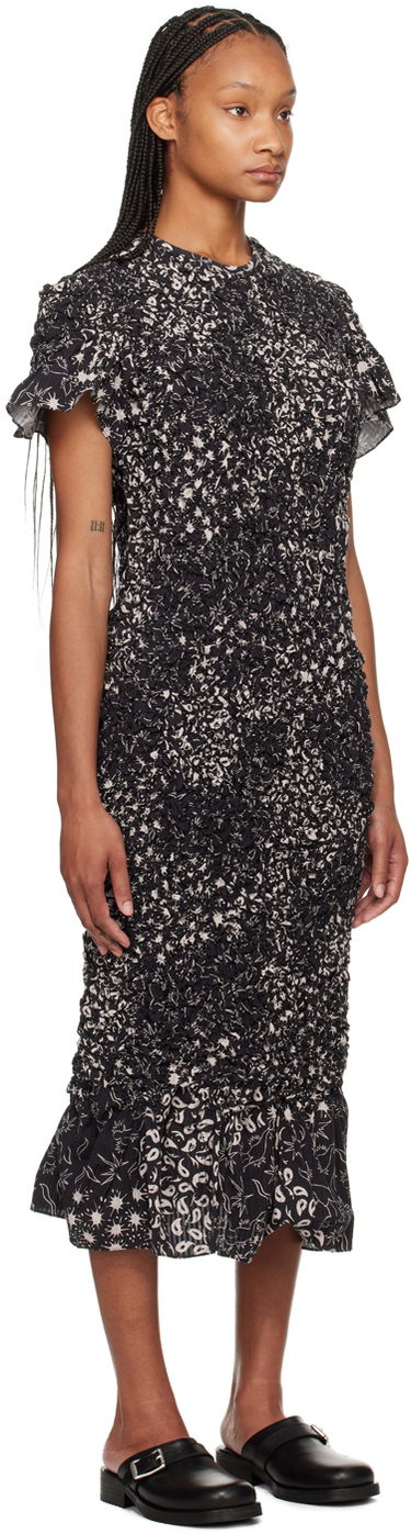 Šaty YMC Ari Floral Midi Dress Čierna | Q1WAF, 1