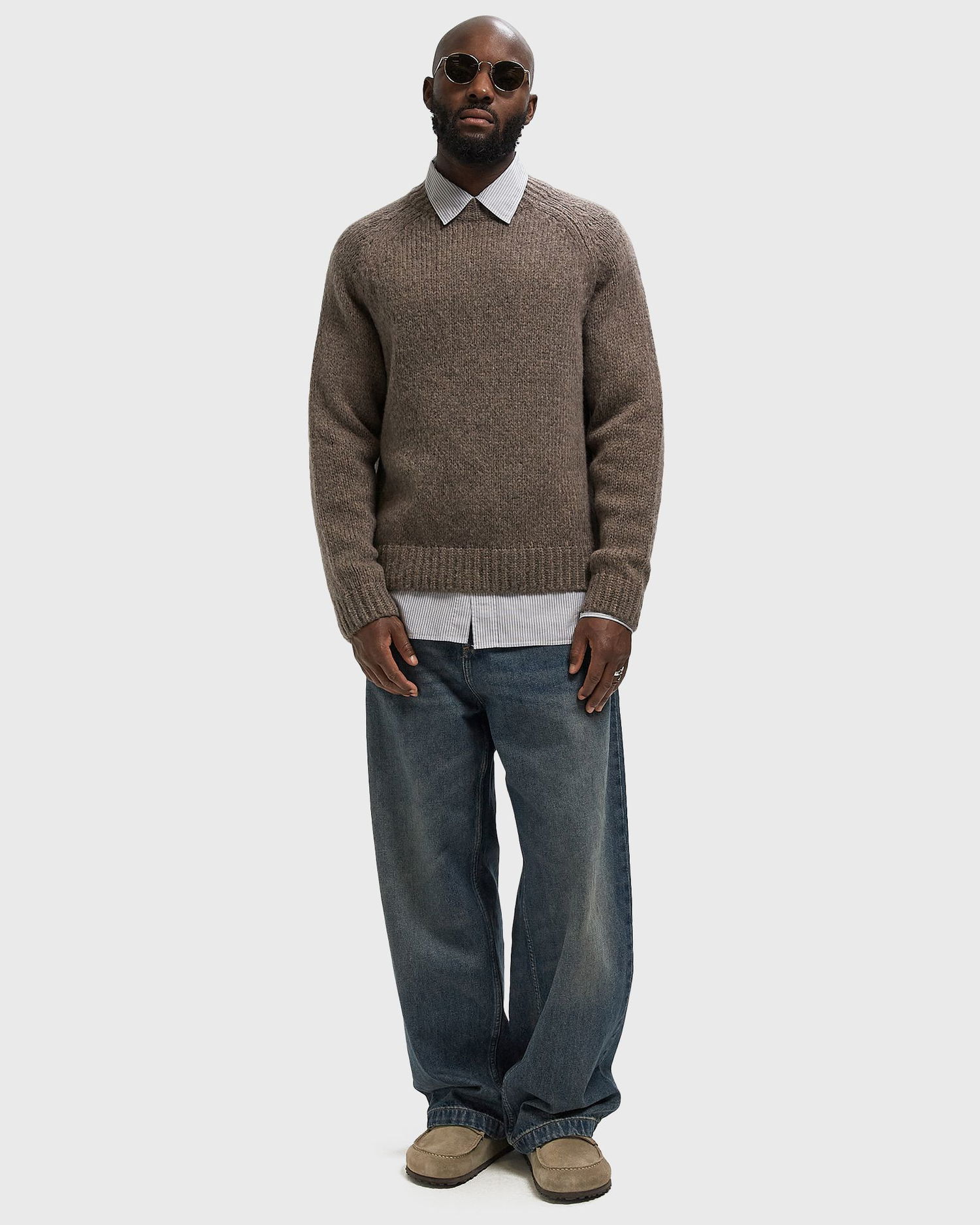 Sveter NORSE PROJECTS Birger Wool Raglan Sweater Hnedá | N45-0657-9023, 1