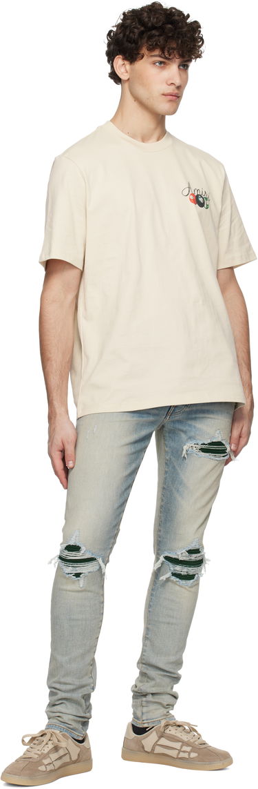 Džínsy AMIRI MX1 Suede Patch Slim Jeans Modrá | AMDNSY1135, 3