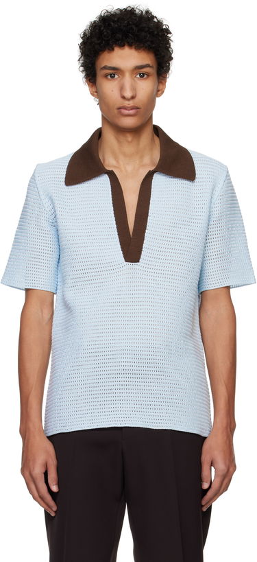 Sveter Jil Sander Jil Sander Knitted Polo Modrá | J22GL0113_J15434, 0