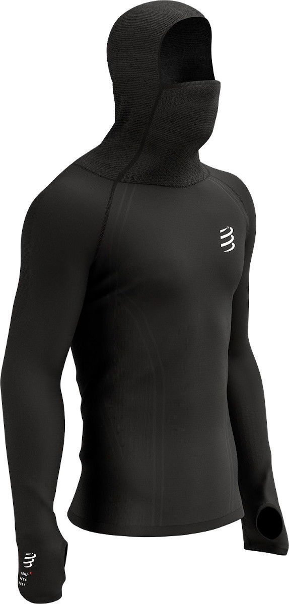 Mikina Compressport 3D Thermo UltraLight Racing Hoodie Čierna | au00007b-990