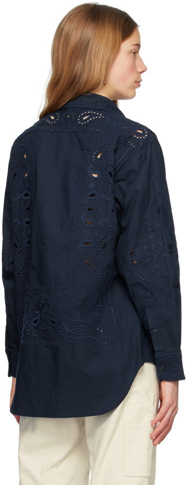 Košeľa rag & bone rag & bone Vivian Embroidered Shirt Navy | WAW23PA0139Q13, 2