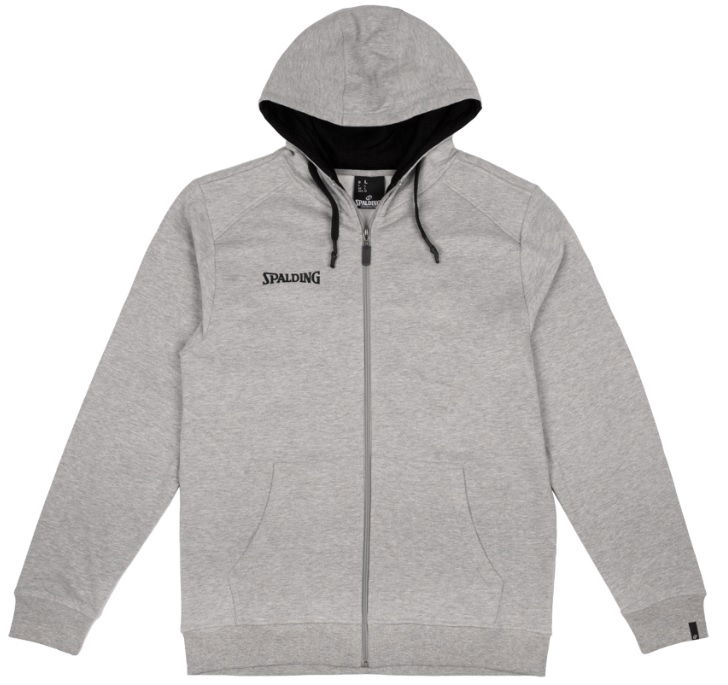 Mikina Spalding Flow Hoody Zipper Jacket Šedá | 40221511-greymelange, 0