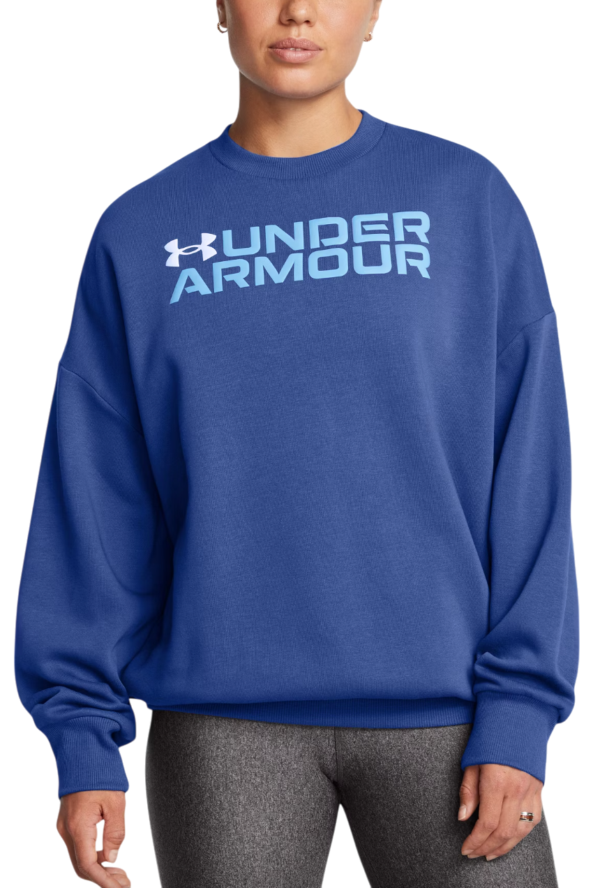 Mikina Under Armour Fleece Crewneck Sweatshirt Modrá | 1386513-432, 0