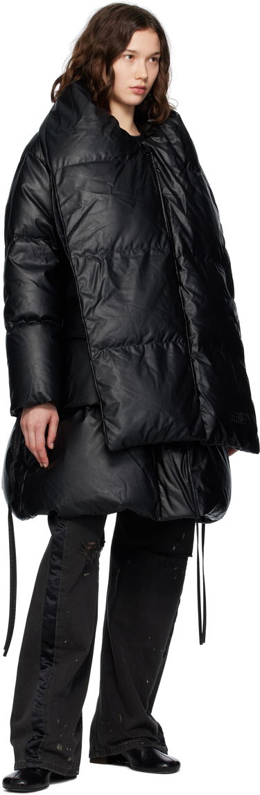 Prešívaná bunda Maison Margiela MM6 Maison Margiela Faux-Leather Puffer Jacket Čierna | S52AA0193 S53057, 3