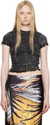 Diesel T-Flu Lettuce Edge Crop Top