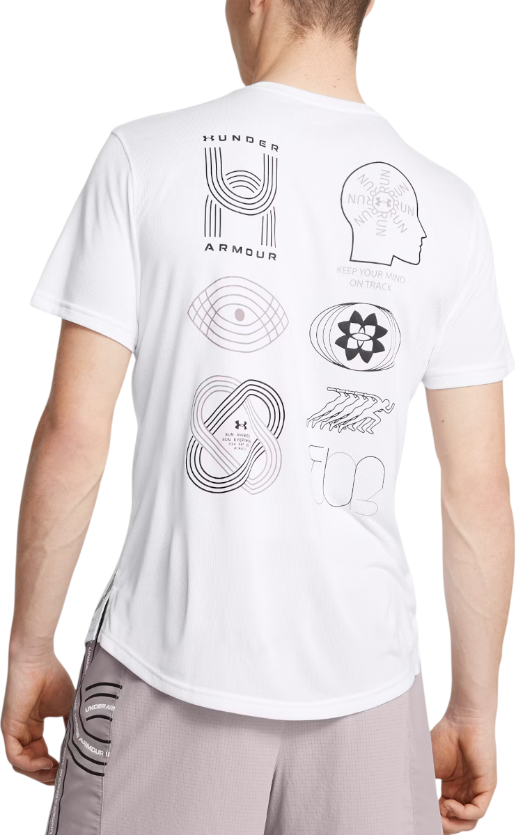 Tričko Under Armour Under Armour Run Anywhere T-Shirt Biela | 1386617-100, 1