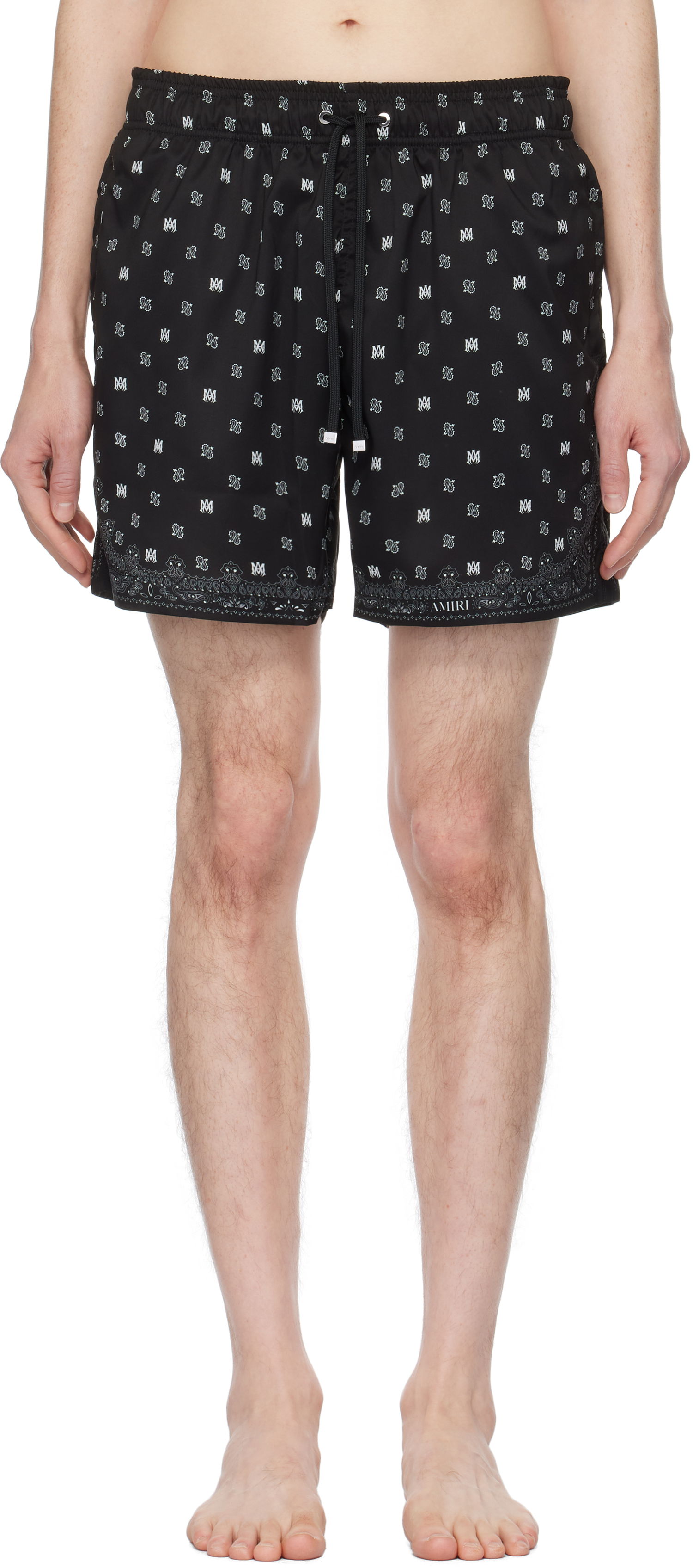 Plavky AMIRI AMIRI MA Paisley Swim Shorts Čierna | AMSWTK1035, 0