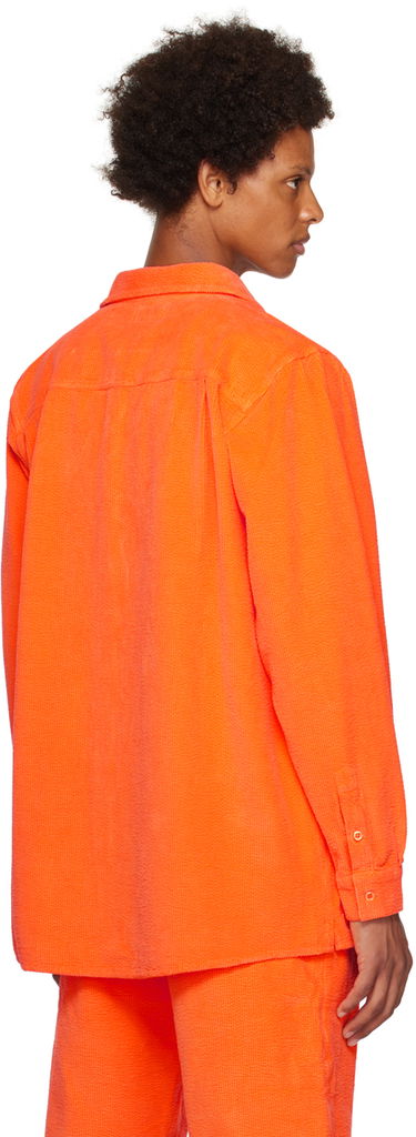 Košeľa ERL Spread Collar Corduroy Shirt Oranžová | ERL06B002, 2