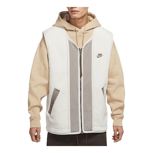 Vesta Nike Sportswear Sport Essentials+ Embroidered Logo Fleece Vest Biela | DD5026-072, 0