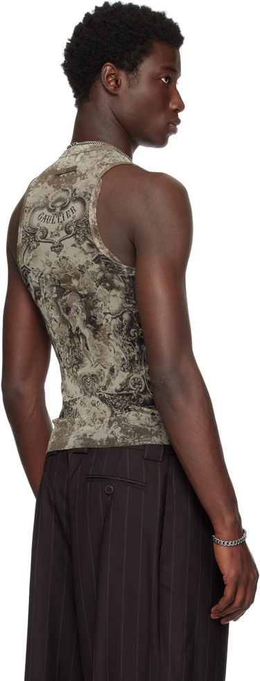 Tielko Jean Paul Gaultier Jean Paul Gaultier Oversized Medallion Tank Top Zelené | 25/03-W-TO304-M006P-6965, 2