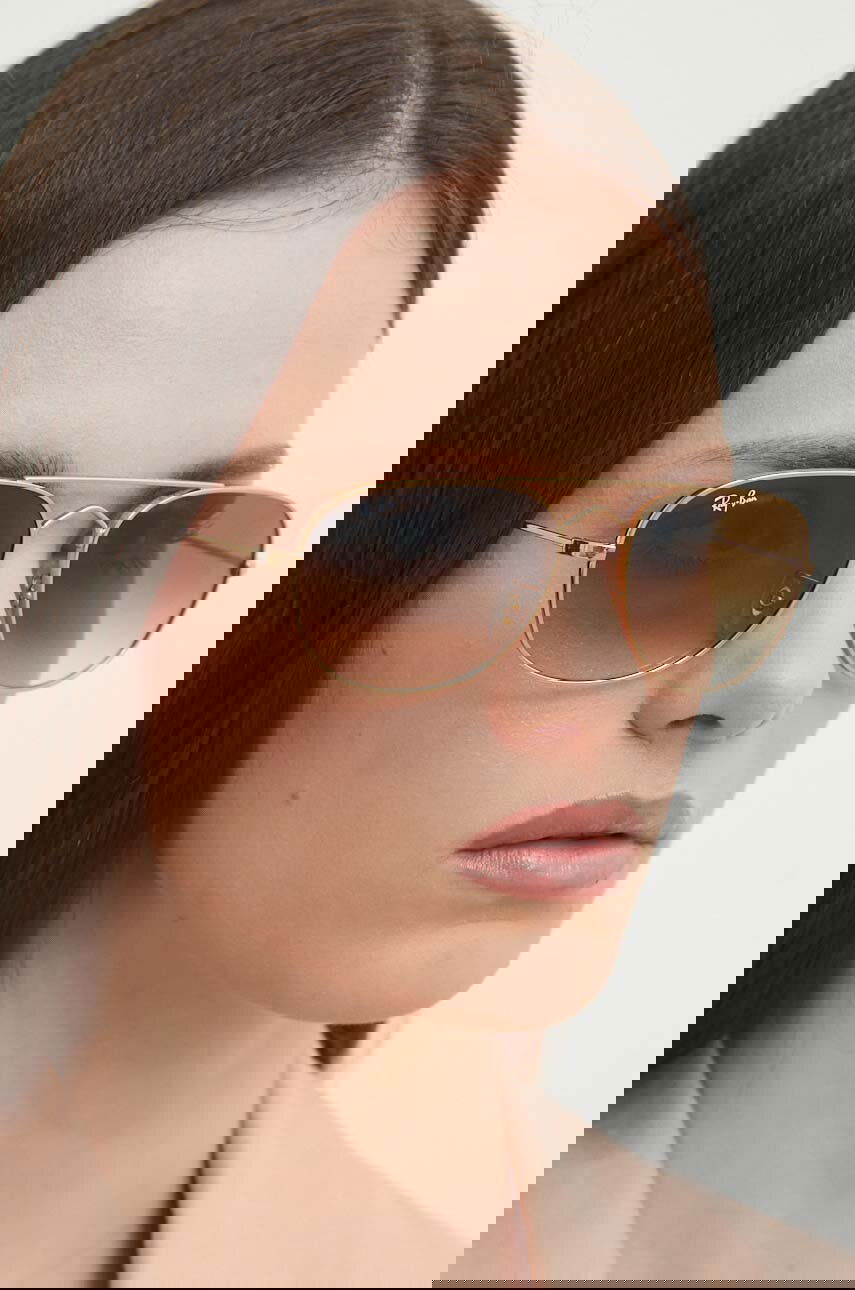Slnečné okuliare Ray-Ban Ray-Ban Aviator Sunglasses Hnedá | 0RB3735, 0