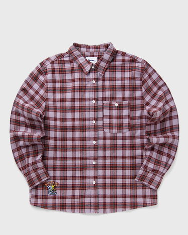 Košeľa Butter Goods Plaid Flannel Shirt with Patch Fialová | P23409, 1