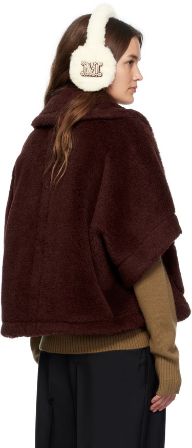 Bunda Max Mara Max Mara Newterzo1 Cropped Faux Fur Jacket Vínová | 2524736062600, 2