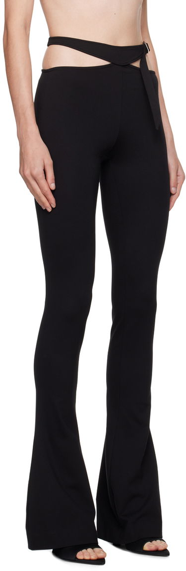 Nohavice The Attico Attico Pin-Buckle Flare Pants Biela | 241WCP166 RY02, 4