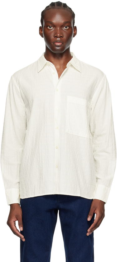 Košeľa Universal Works Universal Works Square Pocket Shirt Biela | P3040, 0