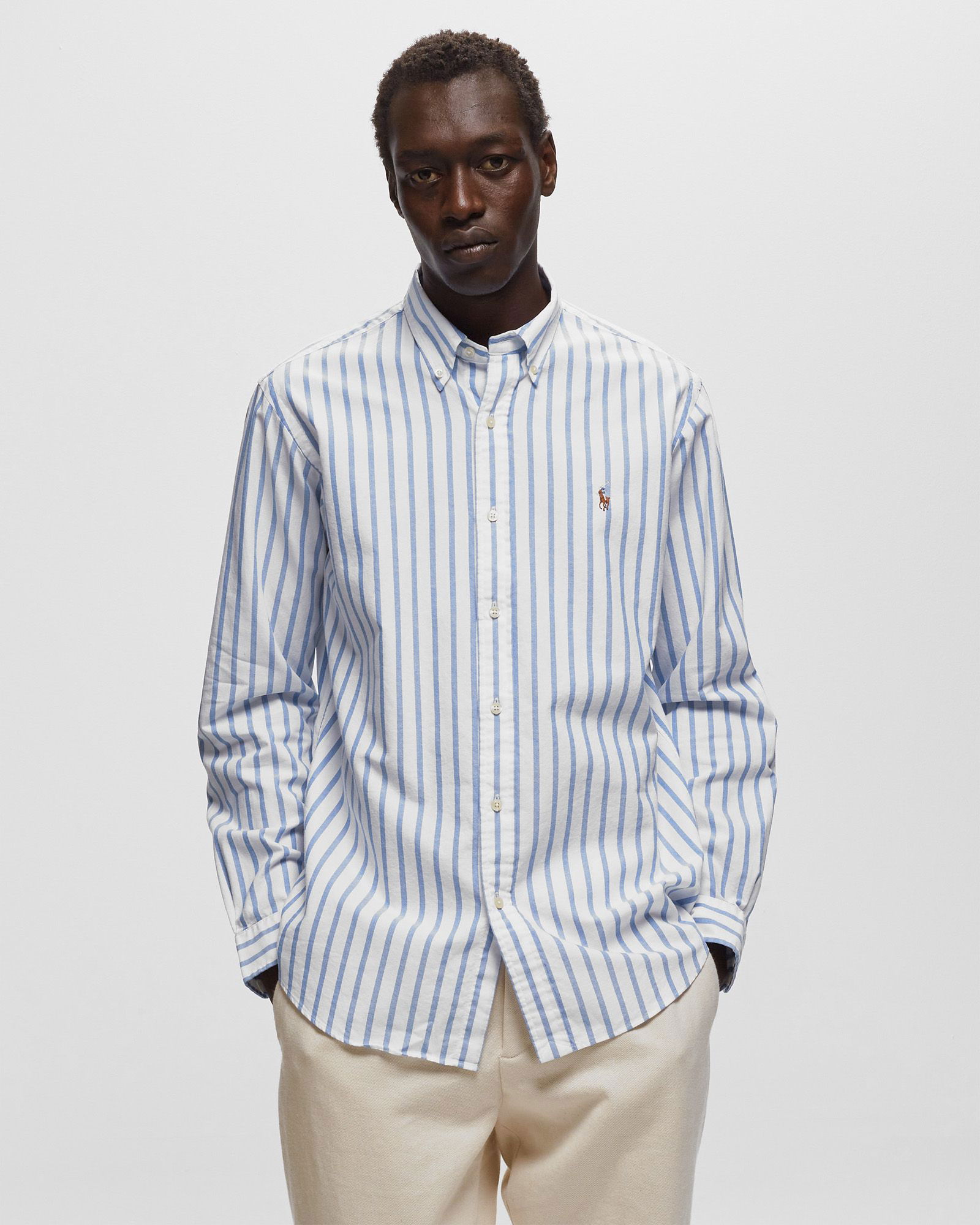 Custom Fit Striped Oxford Shirt