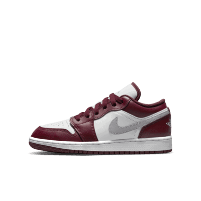 Tenisky a topánky Jordan Air Jordan 1 Low "Bordeaux" GS Vínová | 553560-615, 0