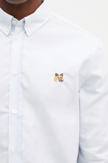 Košeľa MAISON KITSUNÉ Mini Fox Head Classic Shirt Modrá | MM00413WC5012, 3