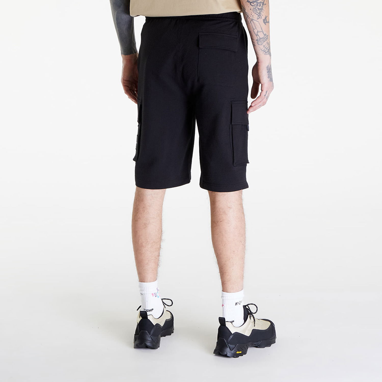 Šortky CALVIN KLEIN Jeans Texture Hwk Shorts Black Čierna | J30J325136 BEH, 1