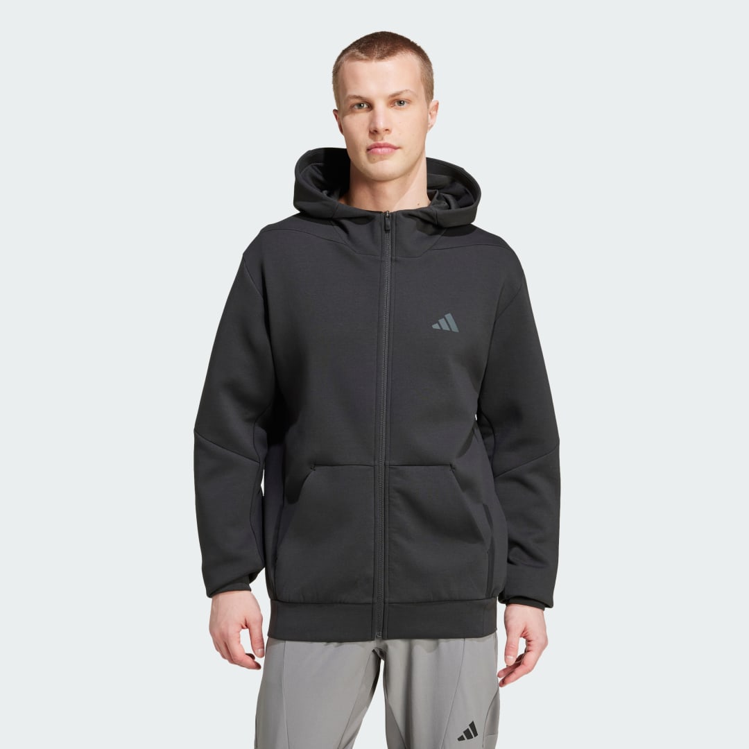 Mikina adidas Performance Training Full-Zip Hoodie Čierna | IY1131, 0