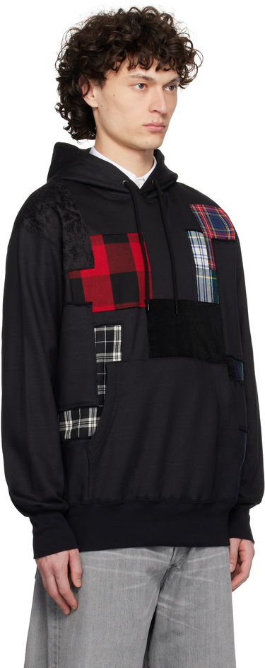 Mikina Junya Watanabe Junya Watanabe Patchwork Hoodie Čierna | WO-T004-051, 1