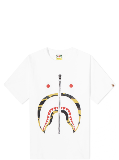 Tričko BAPE 1st Camo Shark T-Shirt White Yellow Biela | 001TEJ302007L-WHY