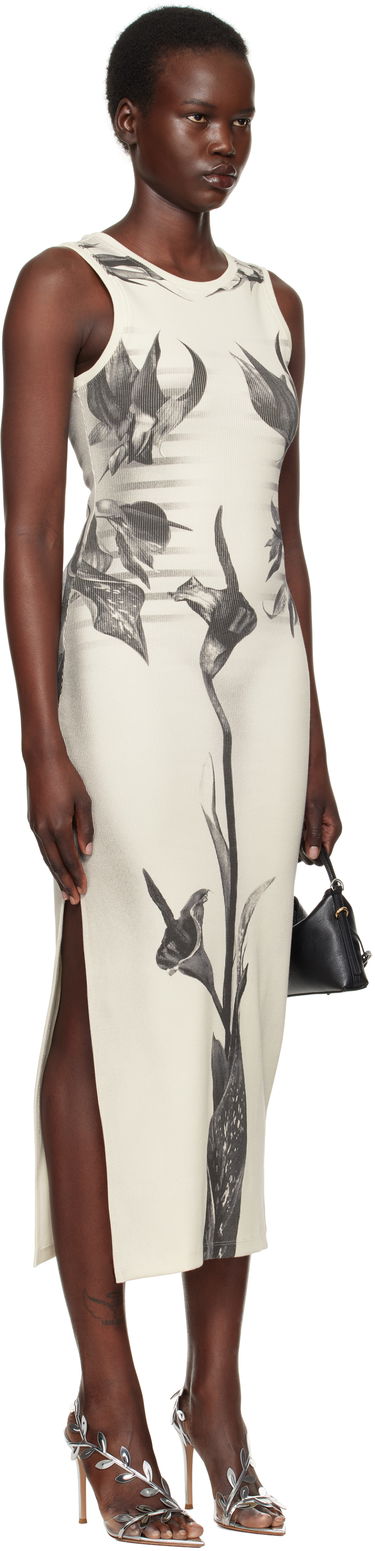 Šaty Jean Paul Gaultier Jean Paul Gaultier Flower Body Morphing Marinière Maxi Dress Béžová | 25/33-F-RO360-J579-010200, 1