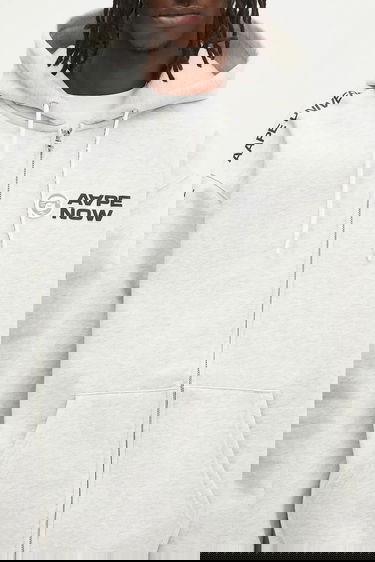 Mikina AAPE by A Bathing Ape AAPE Now Zip Up Hoodie Šedá | AAPSWMB327XAN, 3