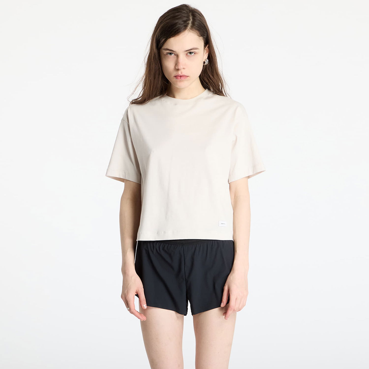 Crop Top Craft Craft Collective Relaxed Fit T-Shirt Béžová | 1916017-214000, 0