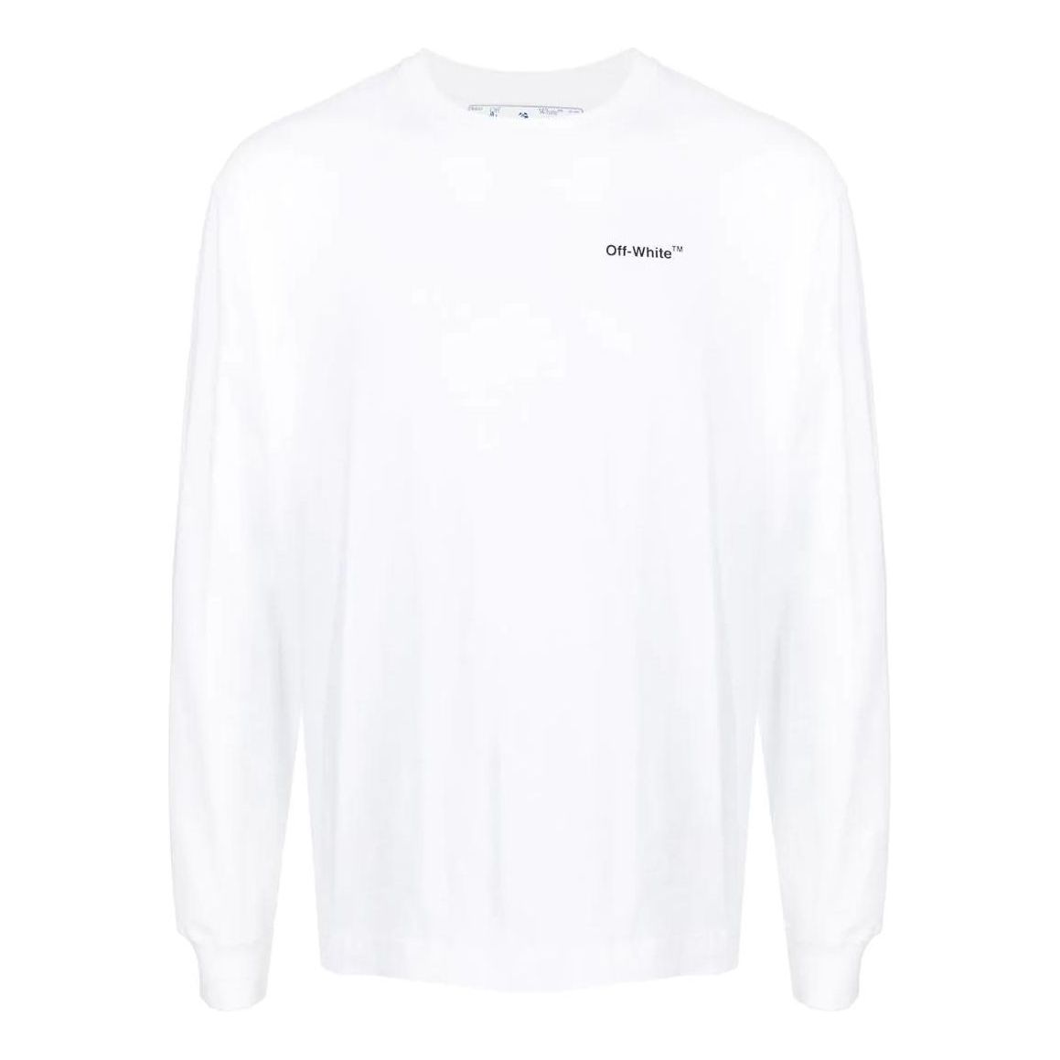 Tričko Off-White Logo Printing Long Sleeves T-Shirt Biela | OMAB064C99JER00301100110, 0