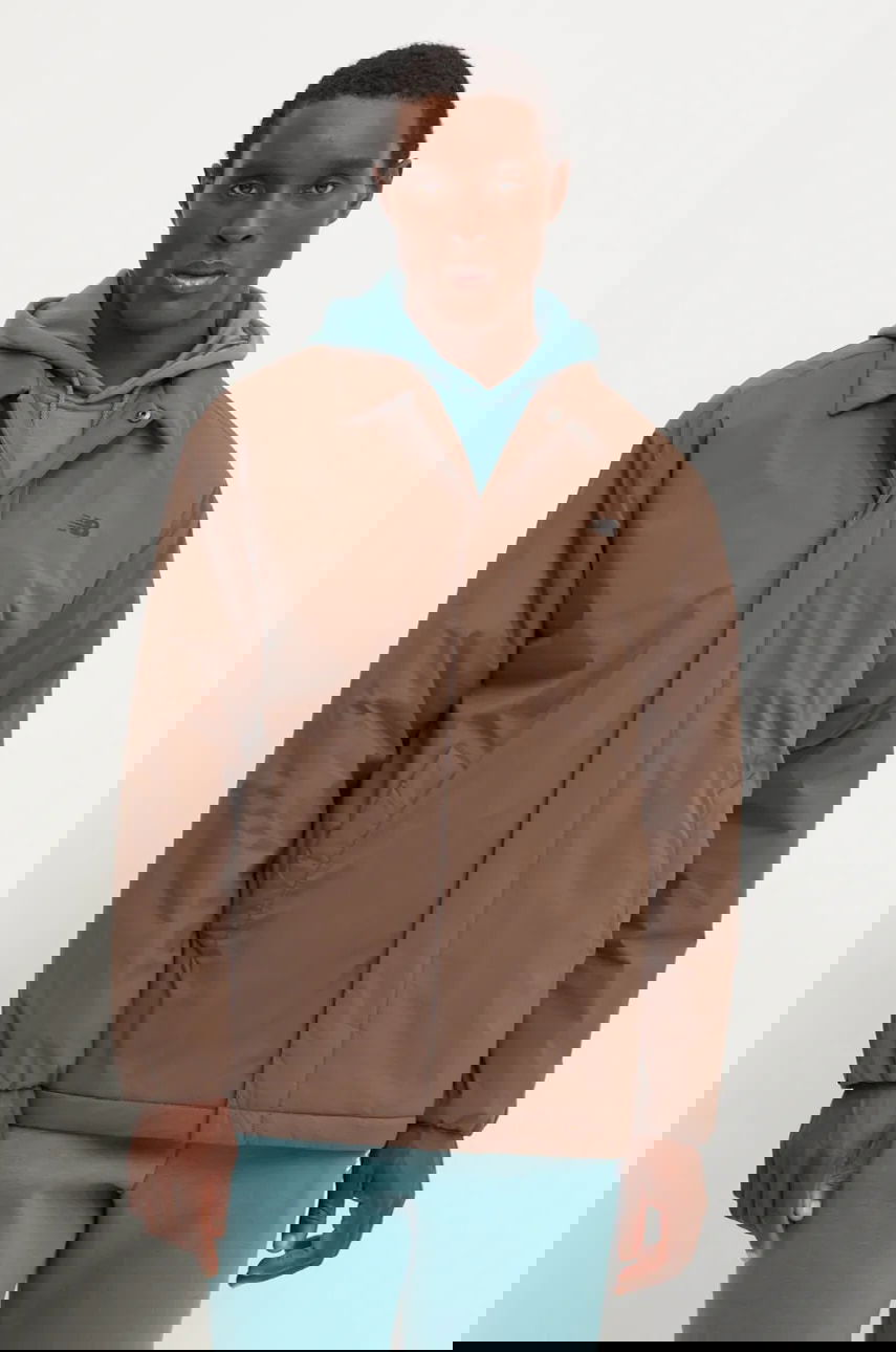 Bunda New Balance Padded Coach Jacket Hnedá | MJ43504DUO, 0