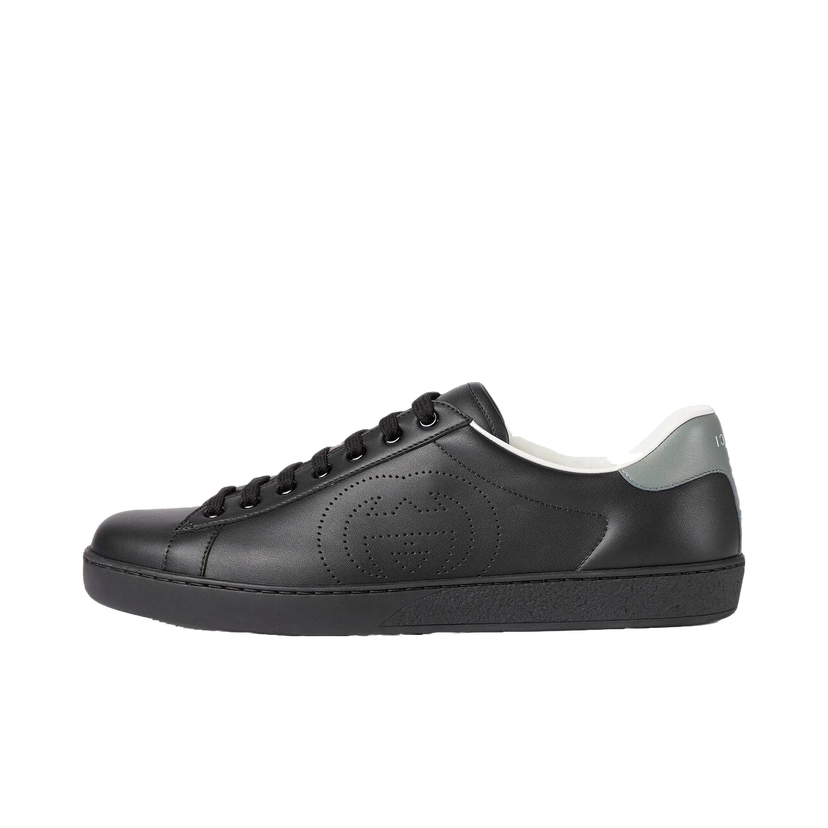 Tenisky a topánky Gucci Ace Perforated Interlocking G 'Black' Čierna | 599147 AYO70 1069