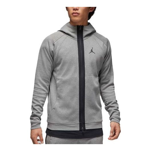 Mikina Jordan Dri-FIT Sport Fleece Full-Zip Hoodie Šedá | DV9784-063