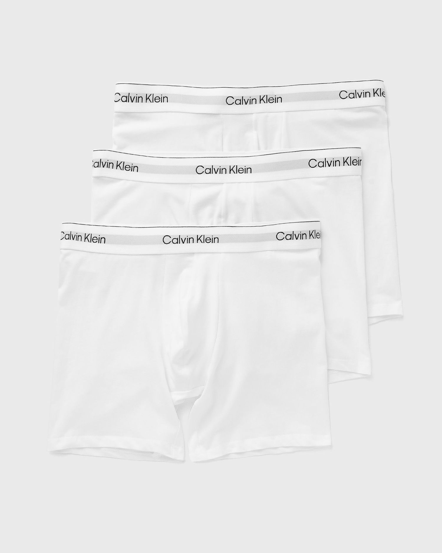 Boxerky CALVIN KLEIN Boxer Brief Icon Cotton Stretch 3-Pack Biela | LV00NB4394100, 0