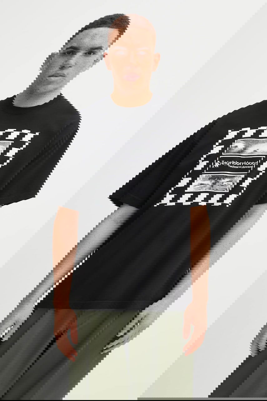 Tričko Neighborhood Printed Cotton T-Shirt NH . TEE SS-7 Čierna | 252PCNH.ST07, 0