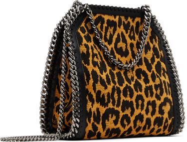 Taška cez rameno Stella McCartney Leopard Print Mini Chain Bag Hnedá | 371223WP0494, 2
