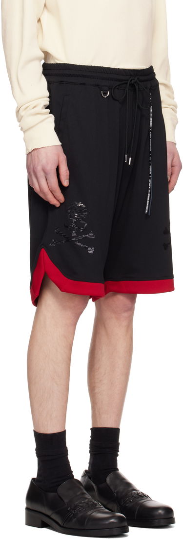 Šortky Mastermind WORLD MASTERMIND WORLD Basket Shorts Čierna | MW25S14-PA047-603, 1
