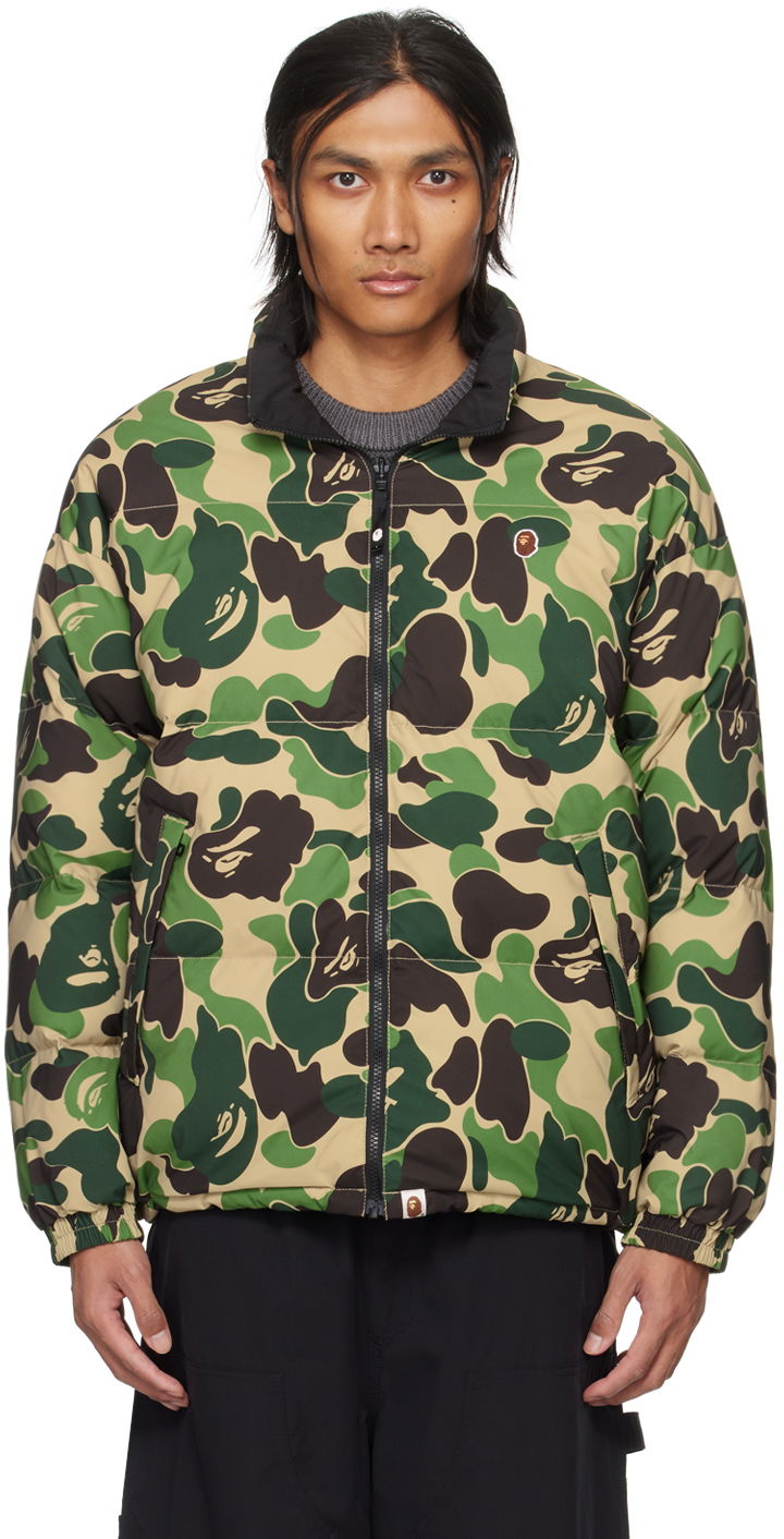 Bunda BAPE ABC Camo Reversible Down Jacket Zelené | 001DNJ801007M, 0