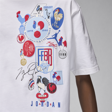 Tričko Jordan Jordan Sport x Fédération Française de Basketball Biela | FZ0955-100, 3