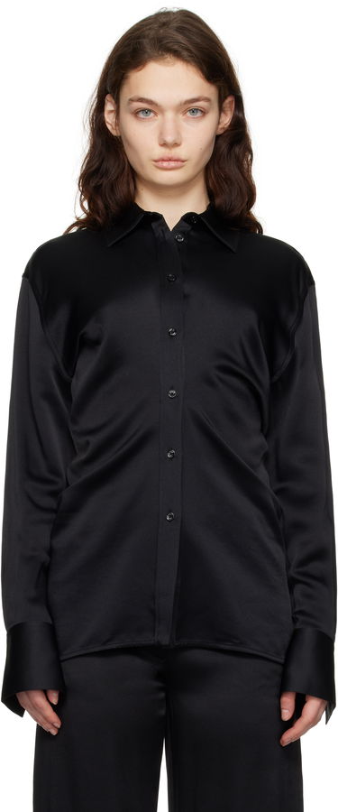Košeľa TOTEME TOTEME Slouch Waist Button-Down Shirt Čierna | 251-WRT4282-FB0344, 0