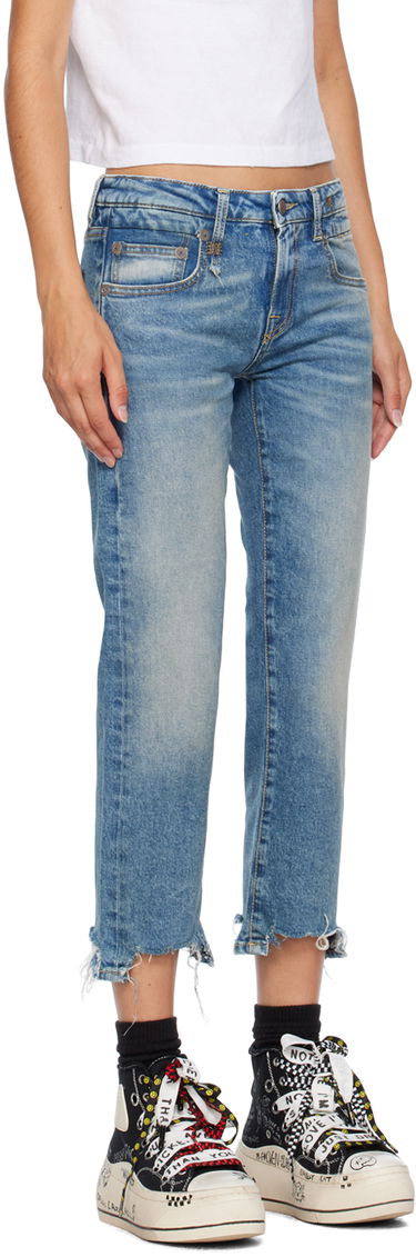Džínsy R13 R13 Boy Straight Jeans Modrá | R13W0091-143A, 4