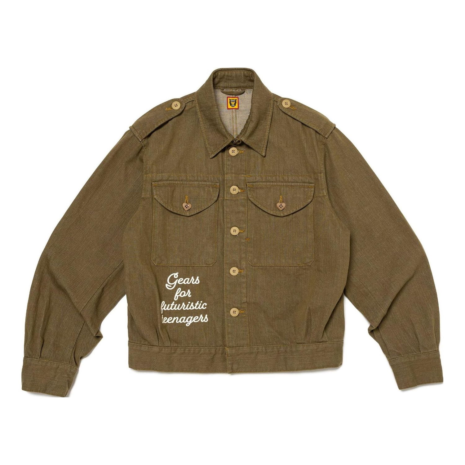 Bunda Human Made HUMAN MADE Military Denim Jacket Zelené | HM25JK007, 0